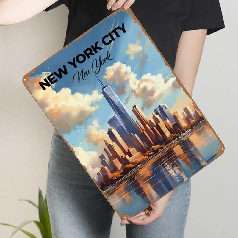 Настенное Украшение Нью-Йорка городские пейзажи плакаты украшение для дома