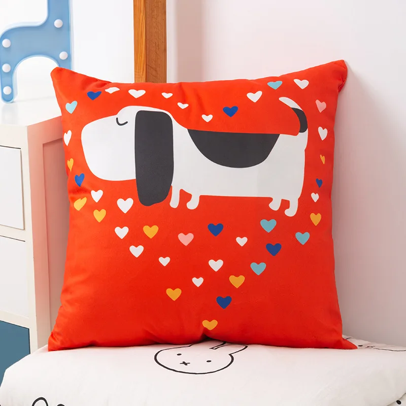 2022 Fashion Christmas Linen Pillowcase Red Series Santa Claus Pillow His Sofa Decoration | Cover/Slipcover