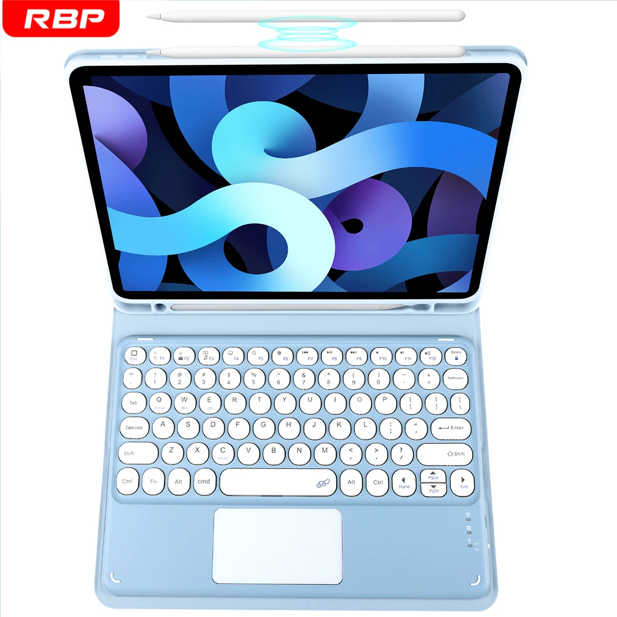 Для iPad клавиатура с тачпадом Bluetooth-совместимая Беспроводная для Xiaomi HuaWei Lenovo