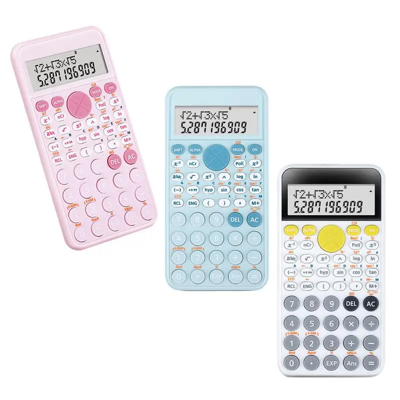 

Scientific Calculators Handheld 10 Digit 2 Lines Desktop Calculator With Large LCD Display Small Pocket Calculators For
