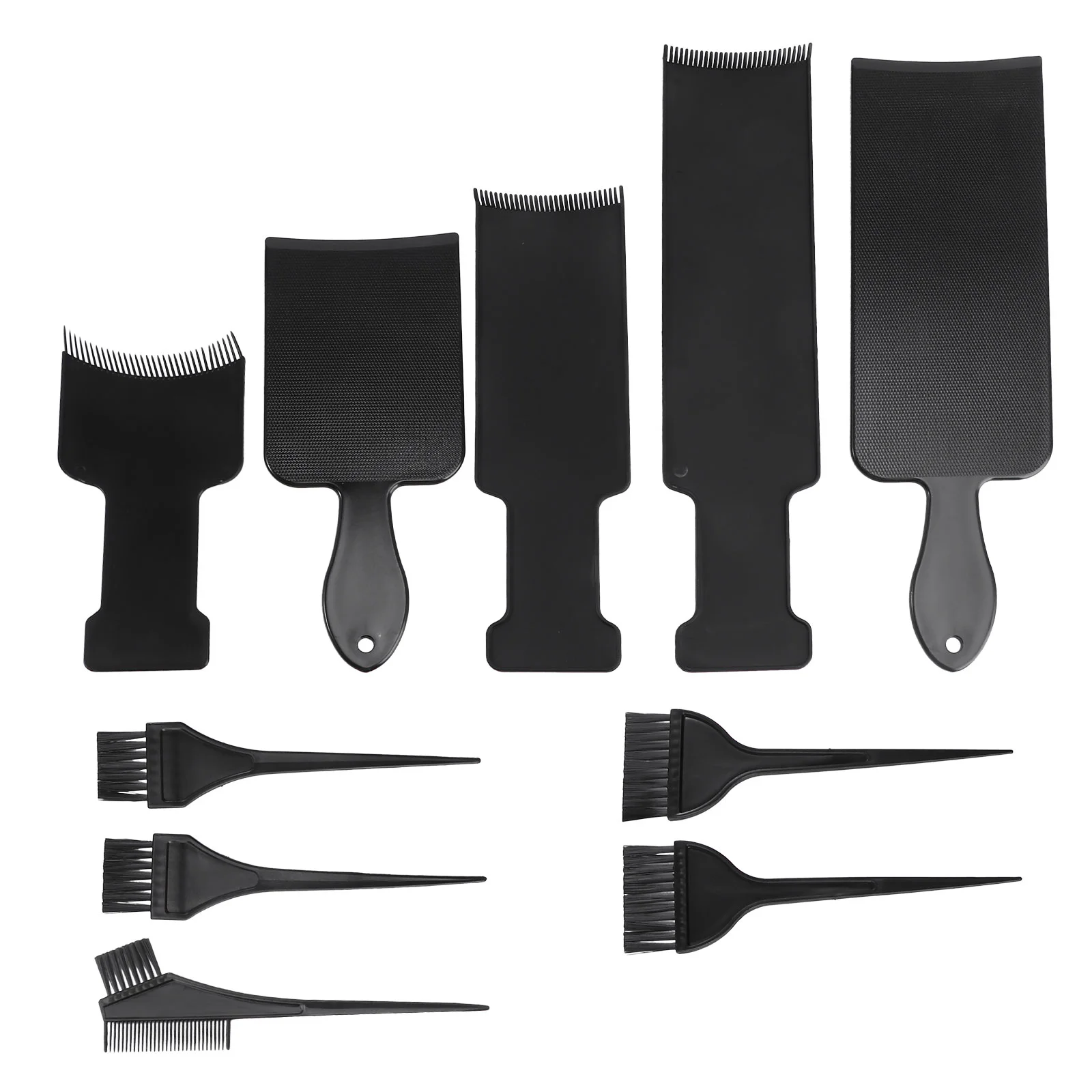 

10pcs Hair Colouring Brush Set Hair Styling Accessories Hair Tinting Brush Angled Comb and Brush Balayage Paddle