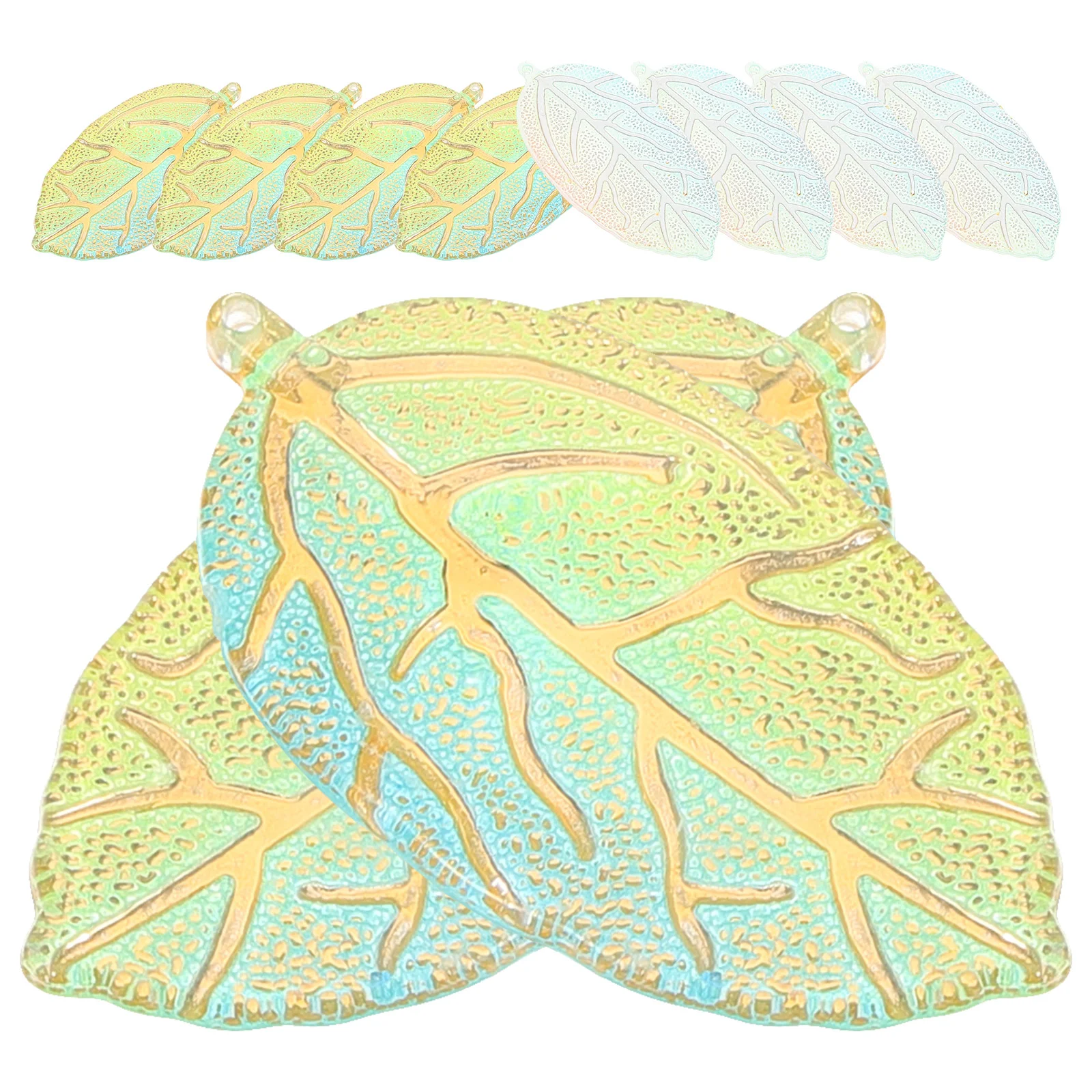 

20pcs Acrylic Leaf Charm Leaf Acrylic Pendants Loose Dangle Charms For Jewelry Making