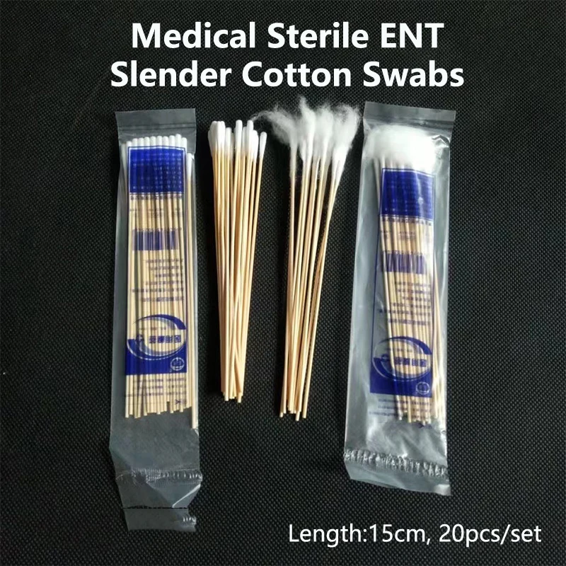 

20pcs Women Beauty Makeup Cotton Swab Cotton Buds Make Up Wood Sticks Nose Ears Cleaning Cosmetics Health Care 15cm