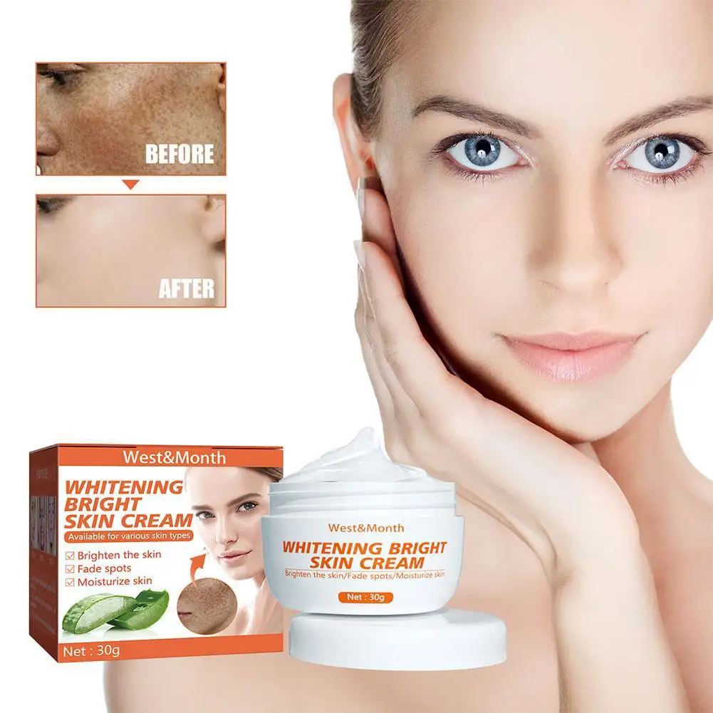 

Effective Freckles Remover Face Cream Whitening Dark Spot Fade Pigment Melasma Brighten Anti Melasma Skin Care Beauty Cream 30g