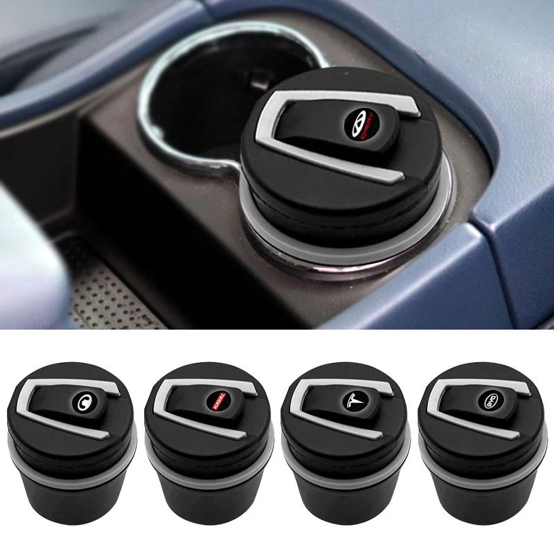 

Car LED Ashtray Storage Cup Container Cigar Ash Tray for Hyundai I30 Tucson Veloster Kona I10 I35 Elantra Santa Fe Car Decor