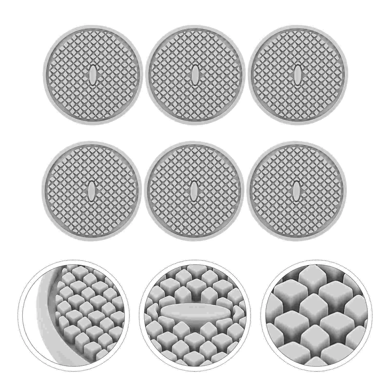 

Coasters Cup Coaster Mat Silicone Drink Pad Tabletea Coffee Absorbent Mug Drinks Rubber Non Decorative Anti Round Set Tray Water