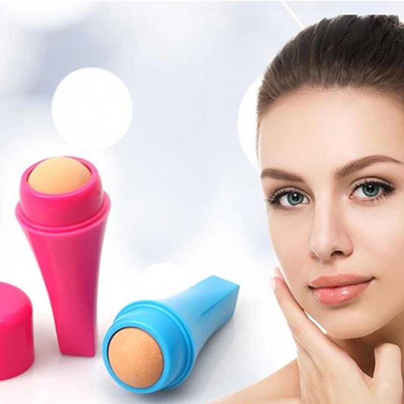 

Natural Volcanic Roller Oil Control Rolling Stone Matte Makeup Facial Cleaning Oil Absorption Roller on Ball Face Skin Care 1pcs