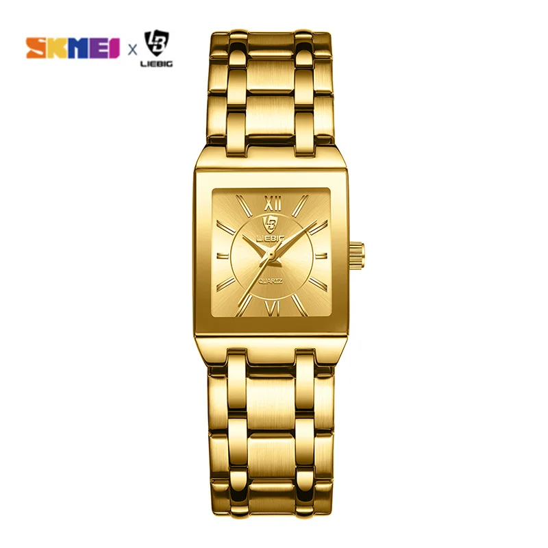 

2022 Luxury Golden Quartz Wristwatches For Women Ladies Fashion 30m Waterproof Female Girl Watches Relogio Feminino Clock