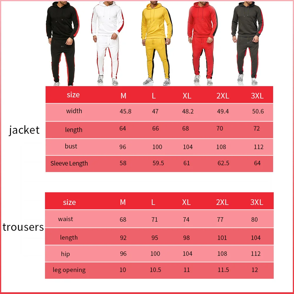 Повседневный мужской комплект одежды на осень и зиму простые спортивные