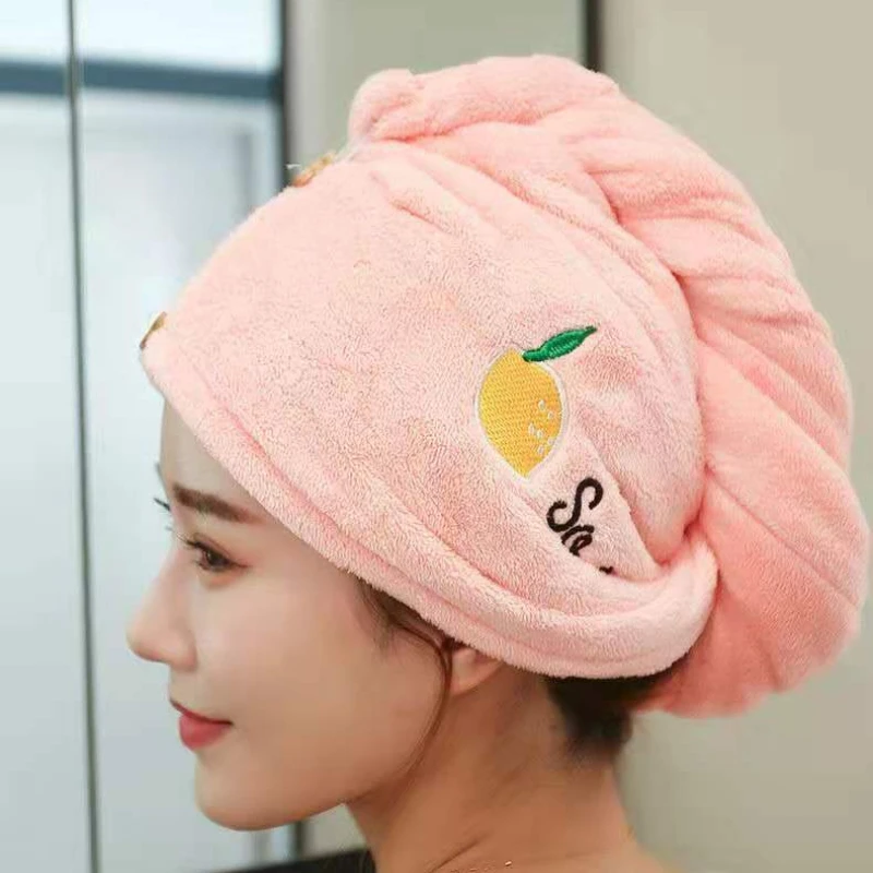 

Women Soft Microfiber Towels Girl Towel Shower Cap Quick Drying Dry Hair Cap Towel Bath Hats for Women Soft for Lady Turban Head