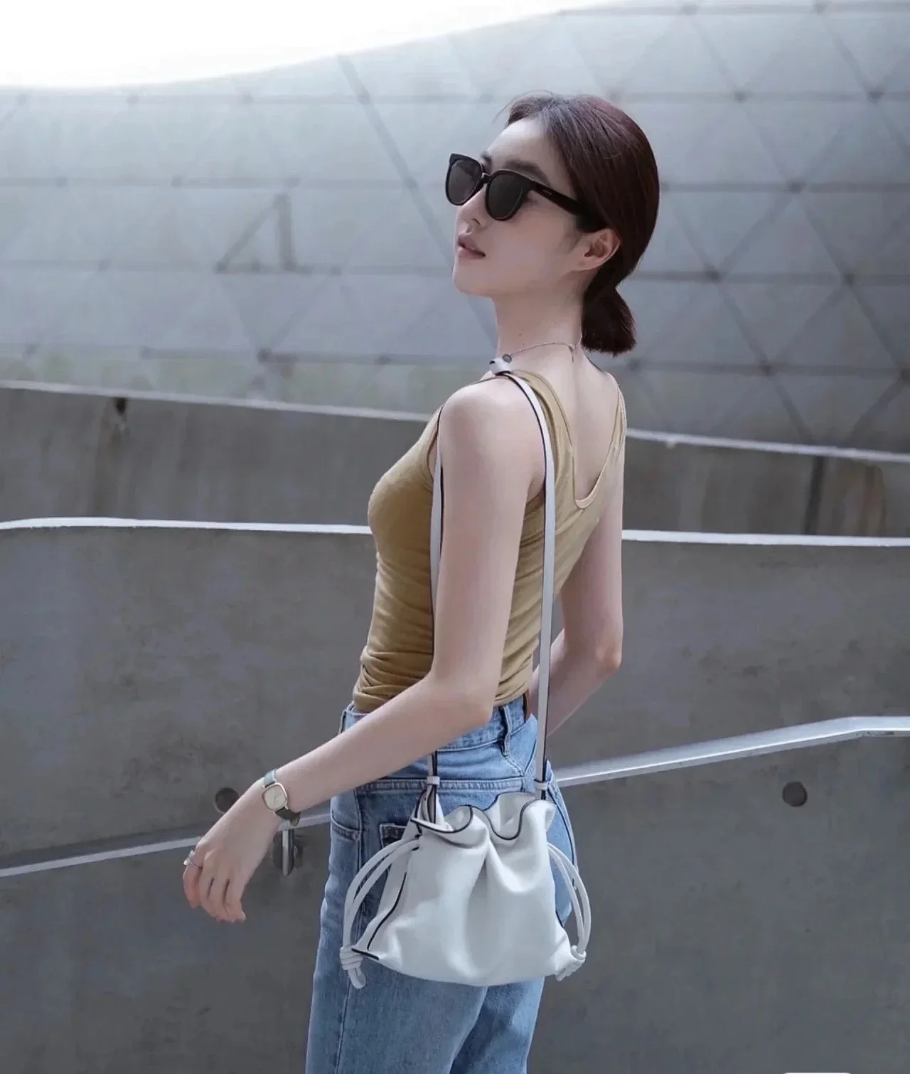 Fashion Solid Color Cowhide Hobos Women's Shoulder Bag Luxury Brand Design Female Evening Party Purse Urban Trand 3 Size Handbag