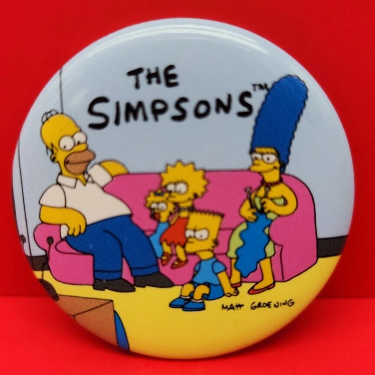 

Vintage The Simpsons Pinback Button Pin Badge