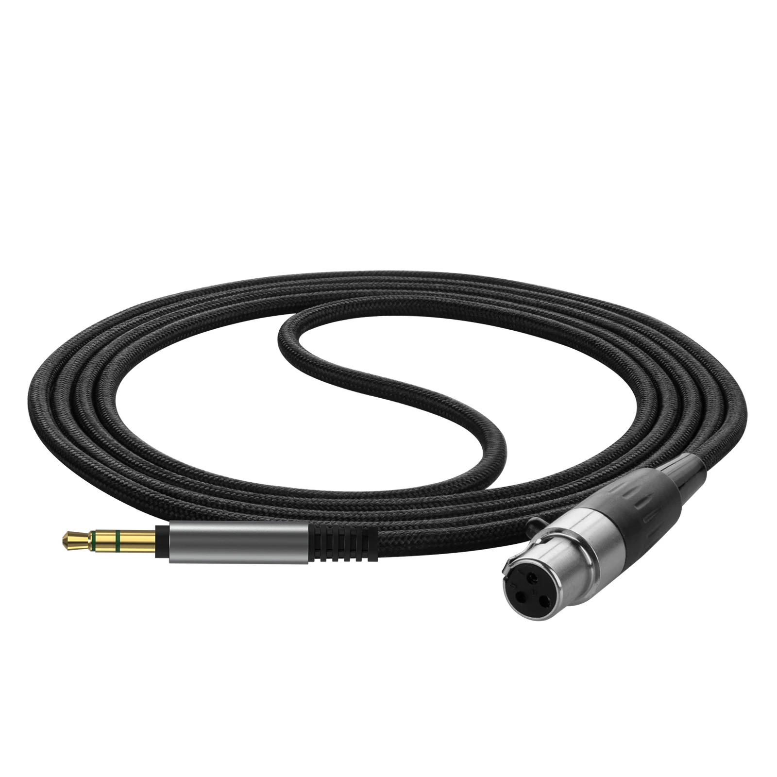 Фото Аудиокабель Geekria, совместимый с наушниками Beyerdynamic DT 900 PRO X, сменный стереошнур из плетеного нейлона 3,5 мм (6 футов / 1,7 м) №2