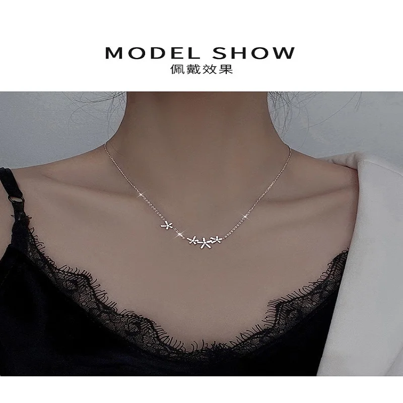 

S925 Sterling Silver Cherry blossoms necklace