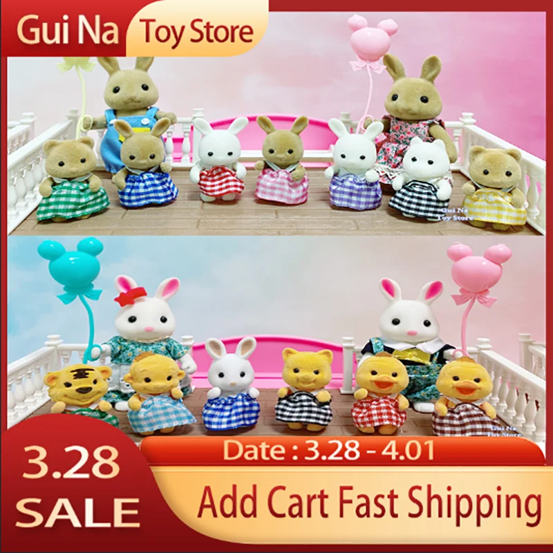 Новинка 1/12 4 5 см имитация леса животного Детские Семейные игрушки животные