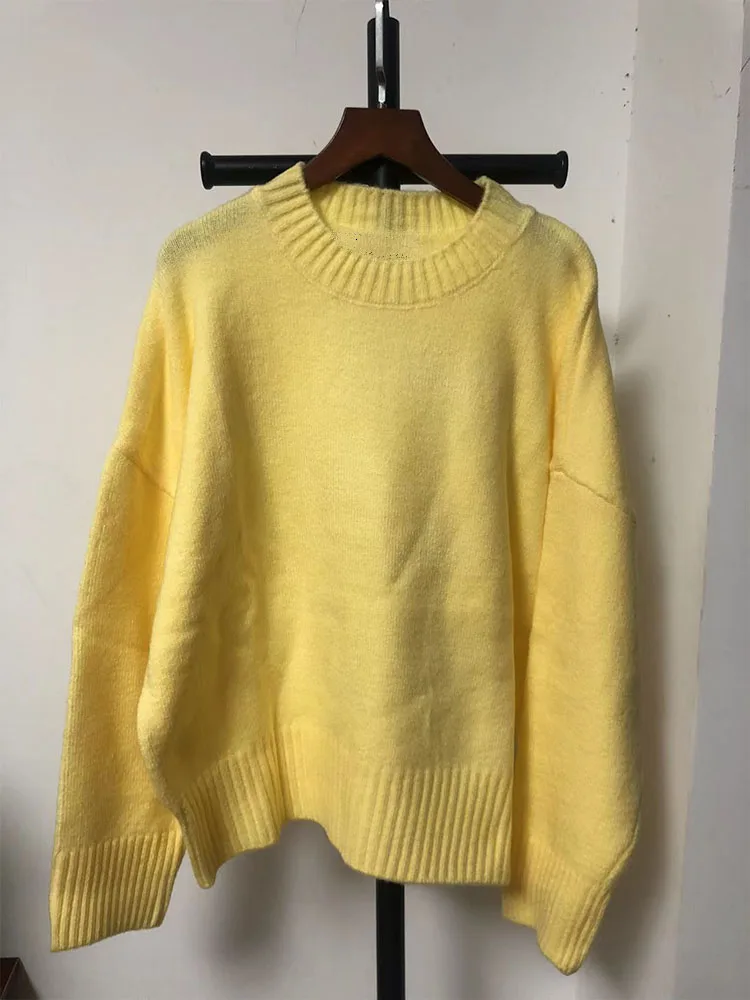 

Zach AiIsa counter quality autumn new women's clothing gentle temperament long-sleeved bubble rib soft touch loose casual knit