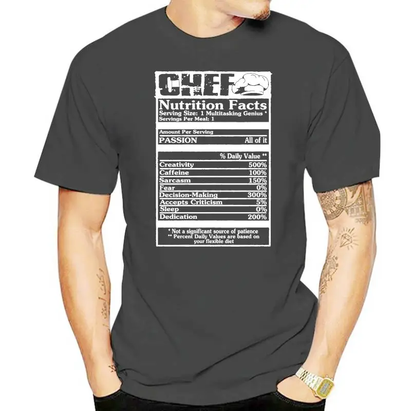 

Chef Shirt Chef Nutrition Facts T Shirts 022901