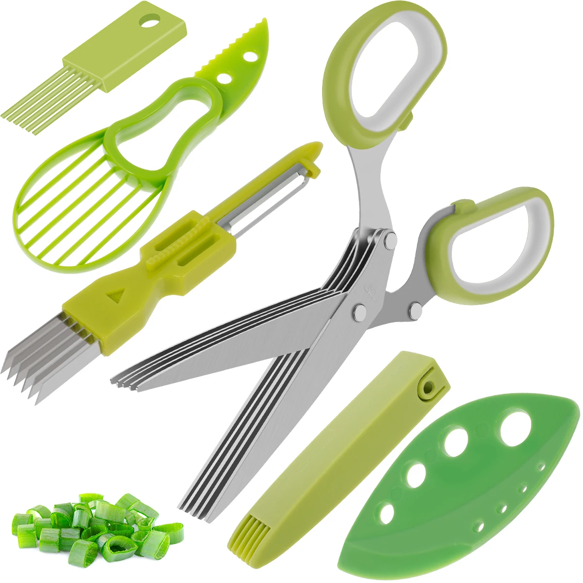 

Набор ножниц для травы, 5 лезвий, Стриппер трав, 7 лезвий, из нержавеющей стали