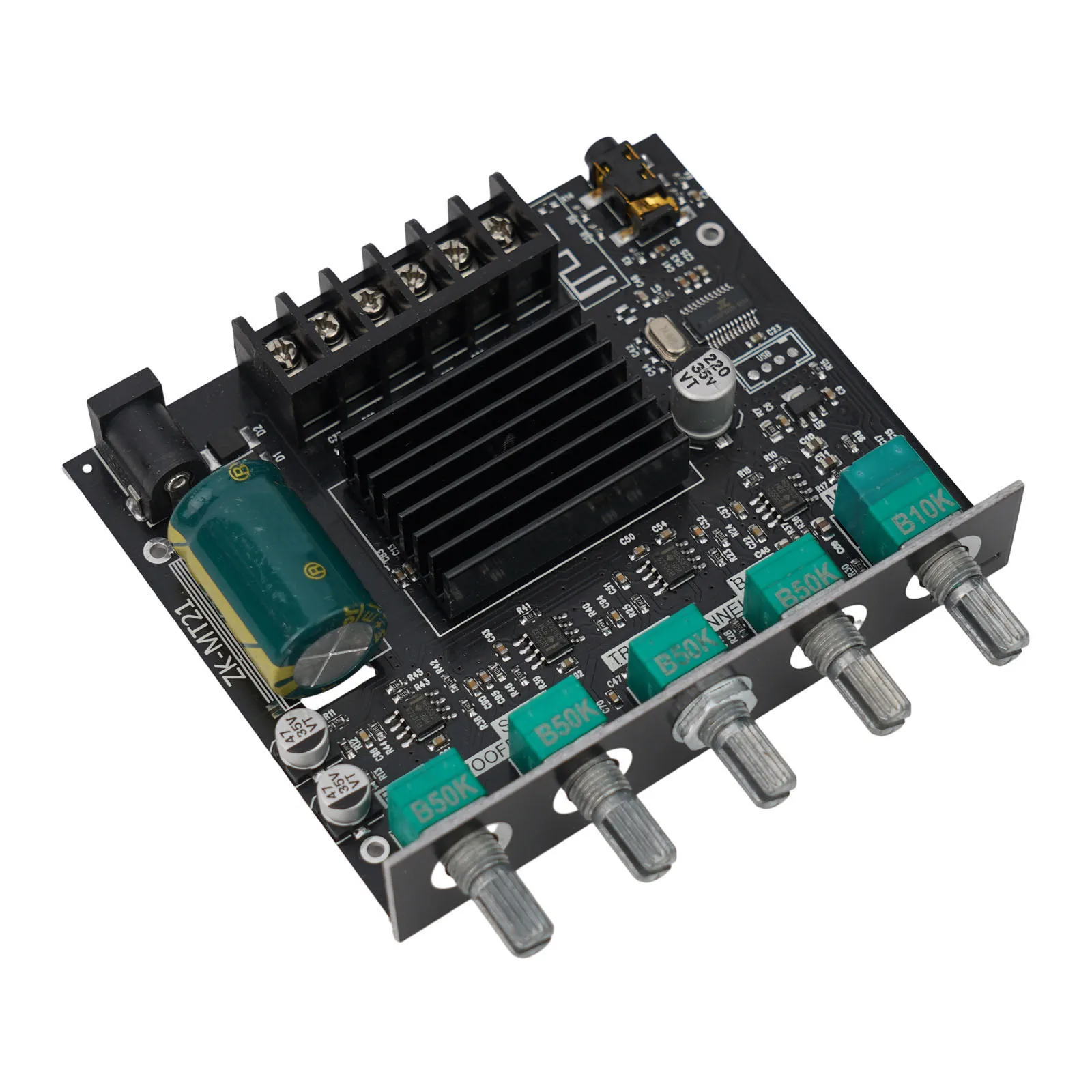 ZK-MT21 AUX-совместимая плата усилителя мощности 2 1-канальный модуль для DIY Bluetooth