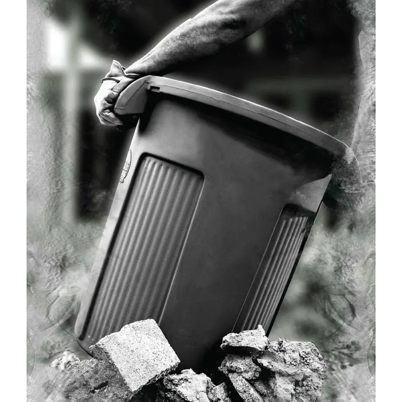 

Plastic 32 Gallon Atlas Round Trash Can - Dark Gray Home Hanging trash can Automatic garbage bin Kitchen garbage Lixeira sensor