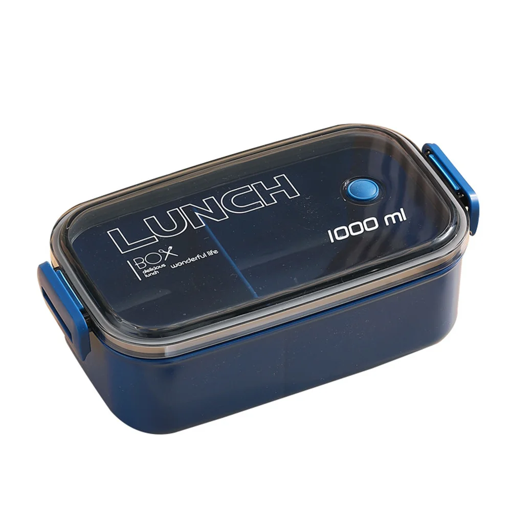 

1000ml Lunch Box 22*12*7.5cm Multicolor Single Layer Compartment Bento Box Microwae Heated Lunch Container Home Accessories