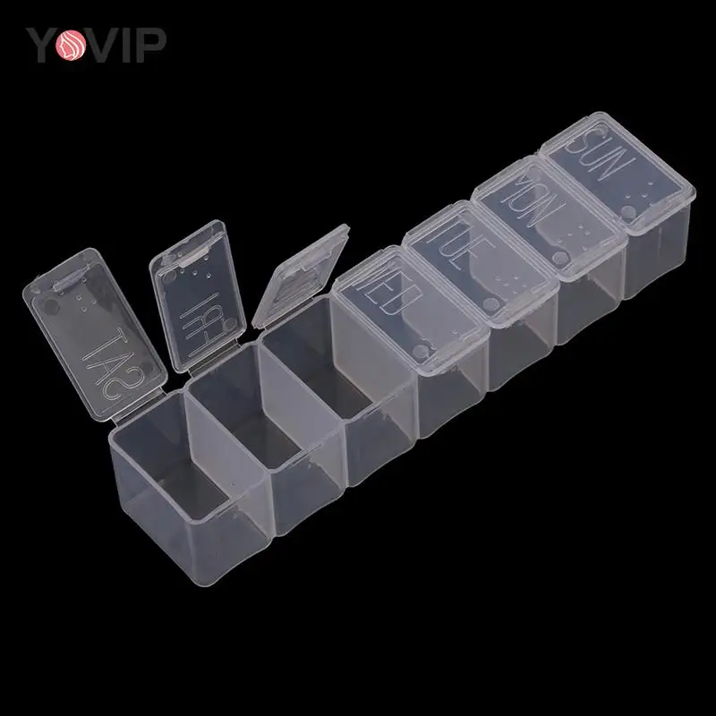 

Контейнер для таблеток на неделю, органайзер для хранения таблеток, разные стили