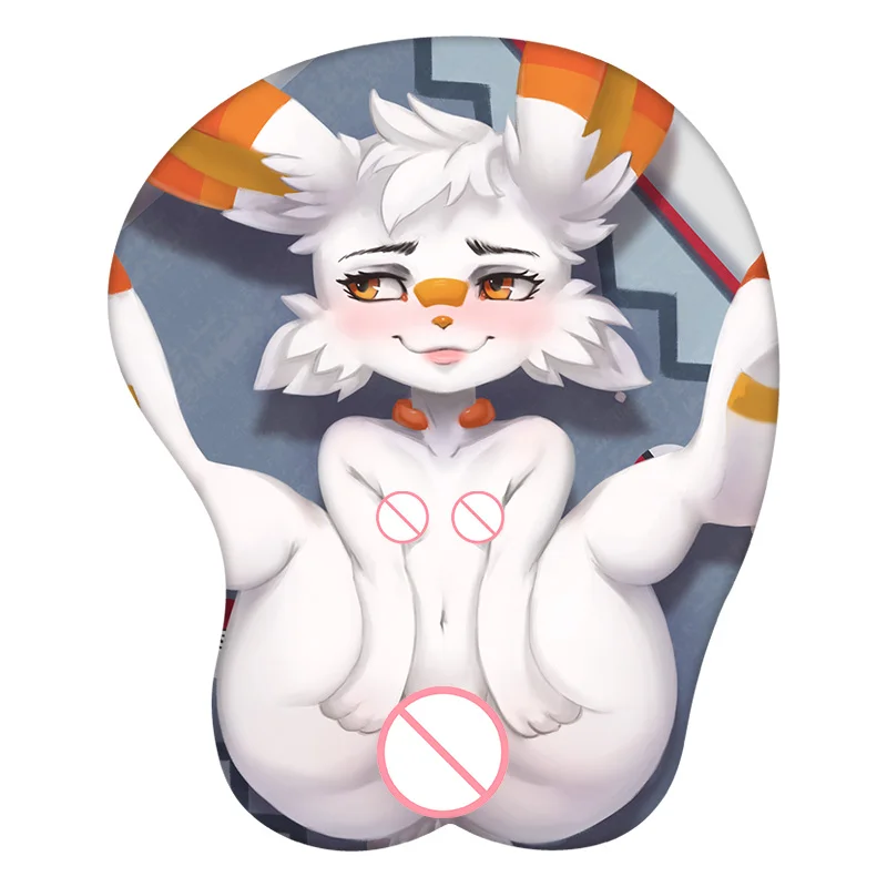 

3D коврик для мыши Furry Scorbunny аниме подставка под запястье силиконовый сексуальный креативный игровой коврик для мыши коврик