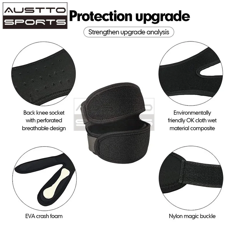 Регулируемый фиксатор коленного сустава для мужчин и женщин