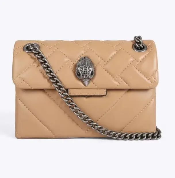 New Kurt G Mini Eagle Head Handbag Black Color with Gold and