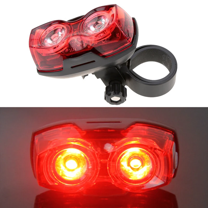 

Cycling Bicycle Clamp Tail Light 2 LED Bike Flashing Rear Lamp Safety Light Ultra-bright Quick Release 3 Modes