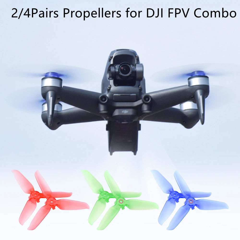 

2/4Pairs Propellers CW CCW Wing Fan Drone Replacement Accessories for DJI FPV Combo Quick Release Props Colorful Paddle Blade