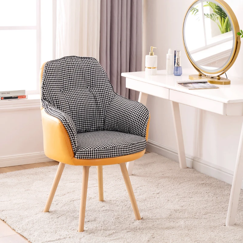 

Minimalist Armrest Dining Chair Modern Comfortable Unique Dining Chair Ergonomic Office Upholstered Silla Comedor Home Furniture