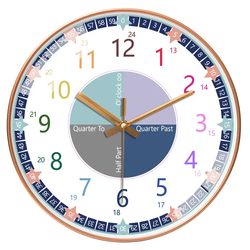 

Large Gold Wall Clock Modern Creative Large Gold Children Bedroom Silent Watch Wall Clocks Home Decor Reloj Cocina Gift FZ943