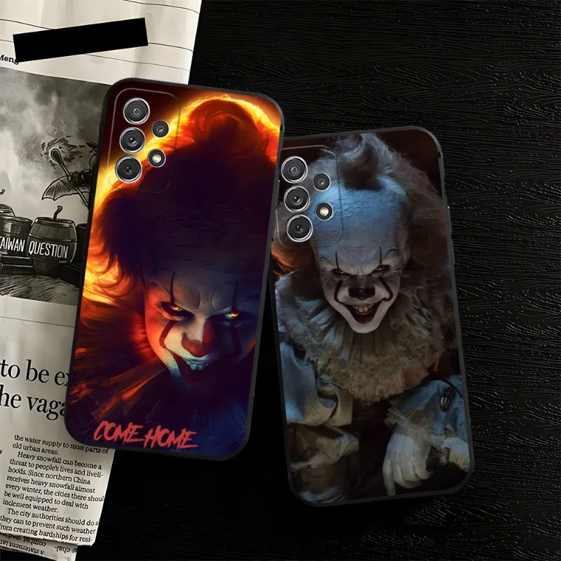 Чехол Pennywise для телефона с ужасом клоуна Samsung A34 A24 A54 A14 A23 A33 A13 A21 A71 A31 A22 A53 A52 A73 A32 A50 A20