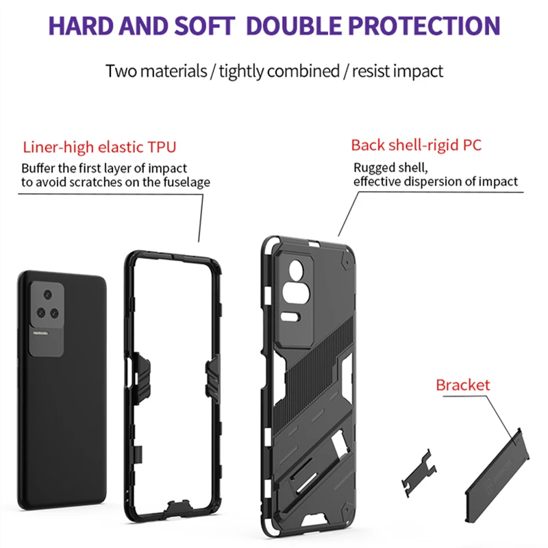 For Xiaom Redmi K50 Pro Case Protective Case For Redmi K50 Pro Cover Silicone Armor Phone Holder Cover For Redmi K50 Gaming Case