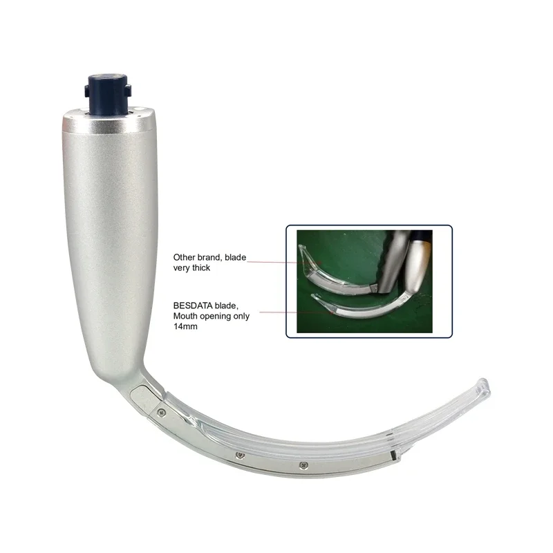 BESDATA портативный одноразовый видео ларингоскоп с 4 лезвиями