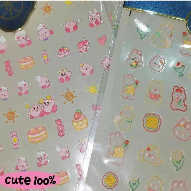 

Kawaii 3D Kirby Anime Nail Art Sticker Cartoon Bunny Nail Art Jewelry Diy Nail Art Supplies Girl Gift