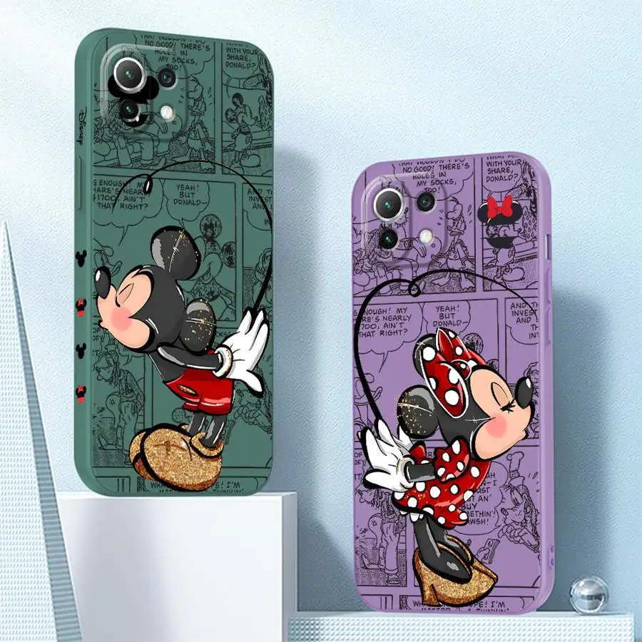 Чехол для телефона Disney с Микки и Минни Маусом Mi 11 Lite 5G 11T Pro Poco X3 NFC X4Pro5G X4 GT X5 M3