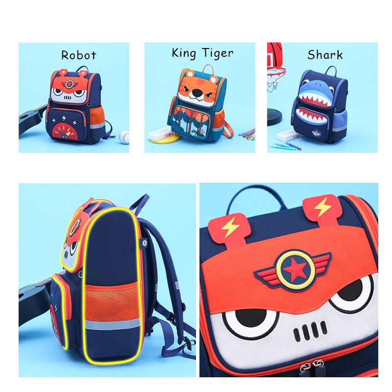 2022 New 3D Cartoon Orthopedic Kid Children School Backpack Fashion Class Bags School Bags for Girls