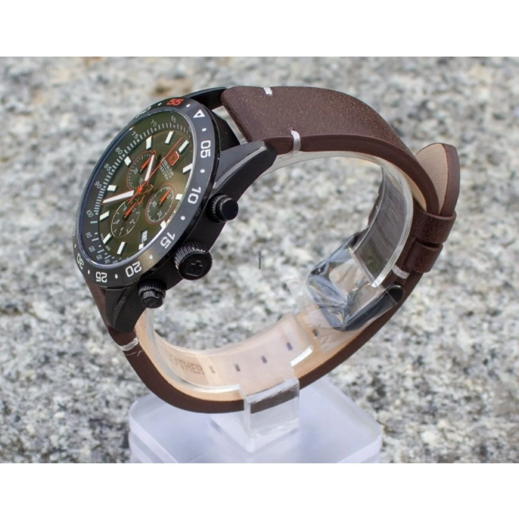 SWISS MILITARY HANOW 06-4318.13.007 мужские швейцарские наручные часы с секундомером тахиметром