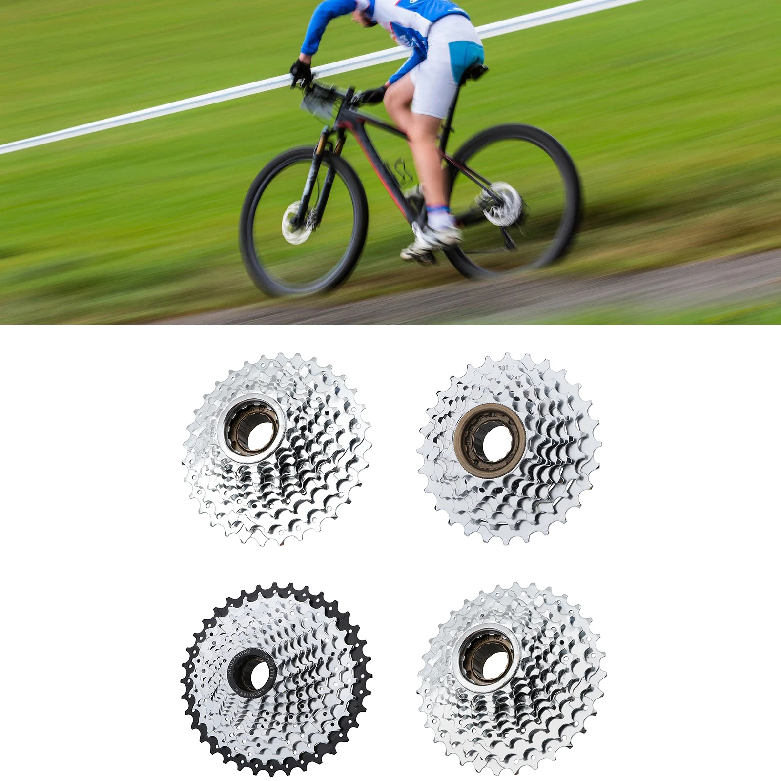 

Mtb Cassette Thread Type Sprocket MTB Bicycle THREAD TYPE 6/7/8/9/10 SPEED SPROCKET Bike Casstte Rotary Flywheel