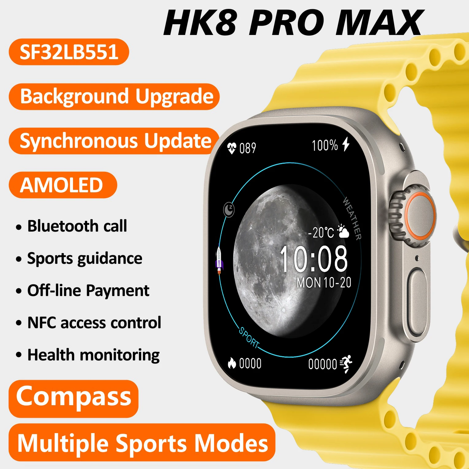 

Новинка, умные часы HK8 Pro Max, мужские Смарт-часы серии 8, 49 мм, 2,12 дюйма, Яркое обновление Rtae, AMOLED экран, стандартный компас, Смарт-часы IWO 2023
