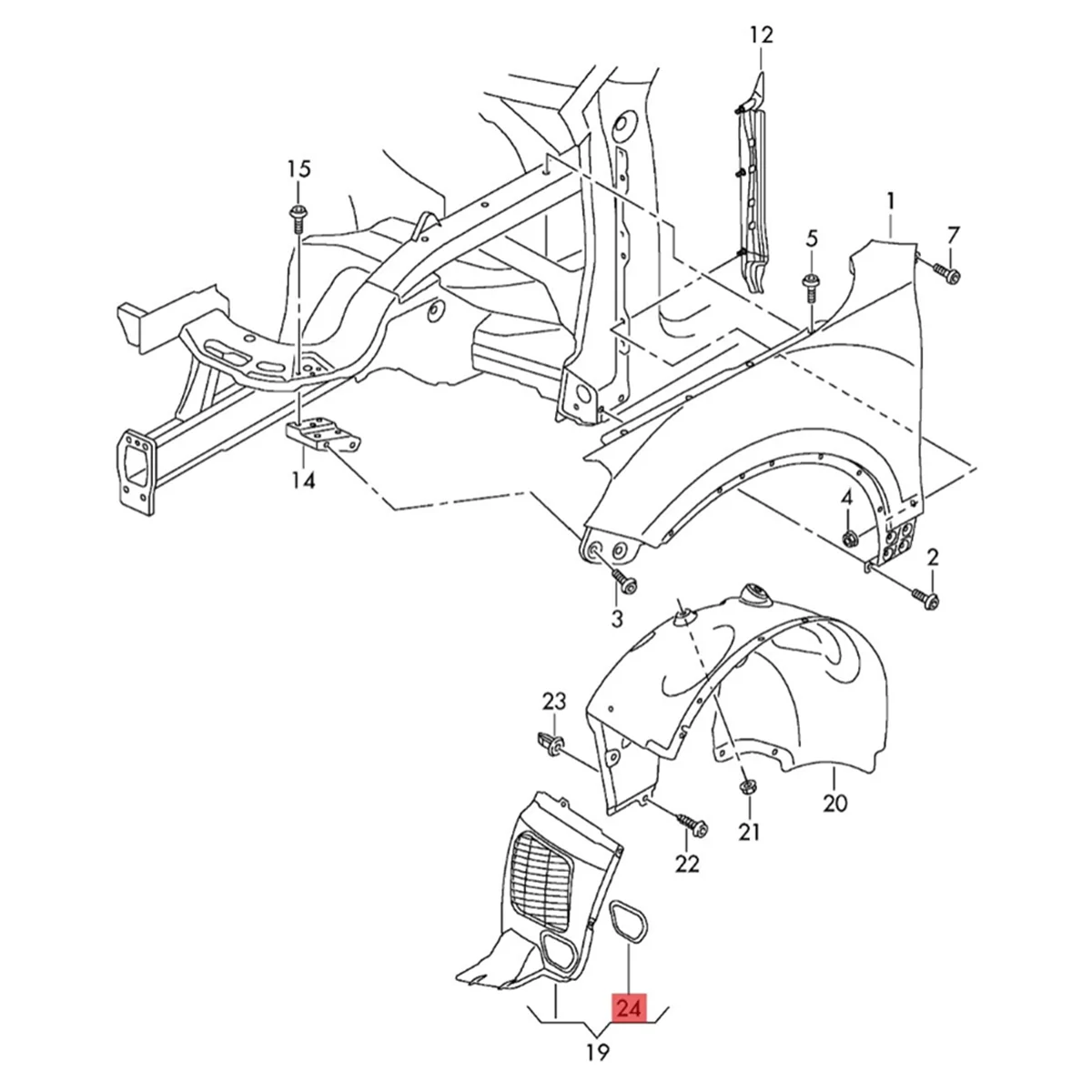 1 пара удлинительных колпачков для автомобильного брызговика 7P6805413 7P6805414 VW Touareg