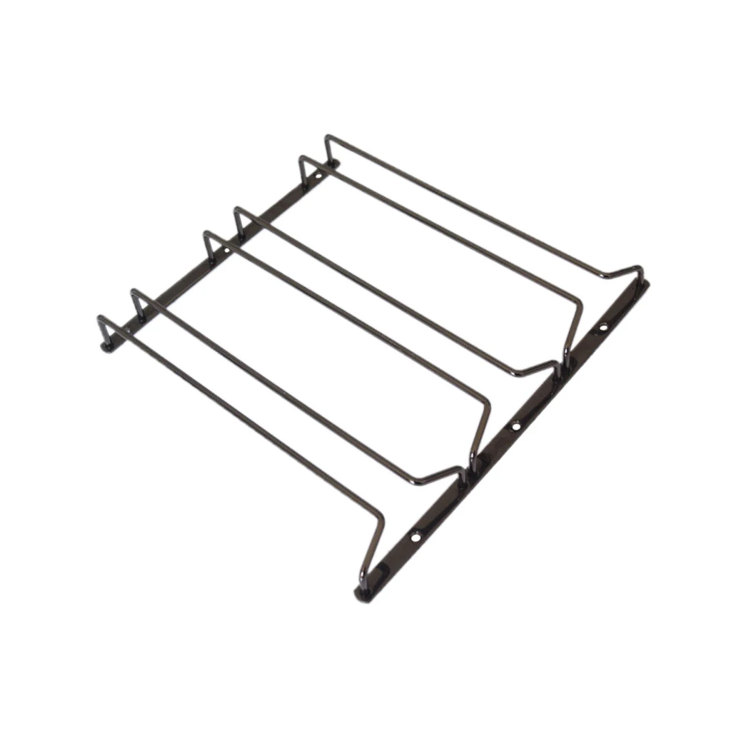 

Черный металлический держатель для Винных Бокалов, настенное крепление для кухни, бара, вешалка для Винных Бокалов, стойка для чашек, подвесной шкаф, Органайзер