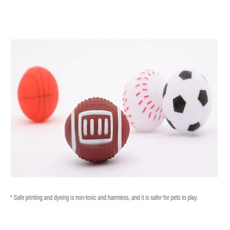 

2023 Portable Pet Toys, Basketball, Football, Rugby, Tennis, Latex Throwing, Bite Resistance, And Sound Relief For Dog Toys