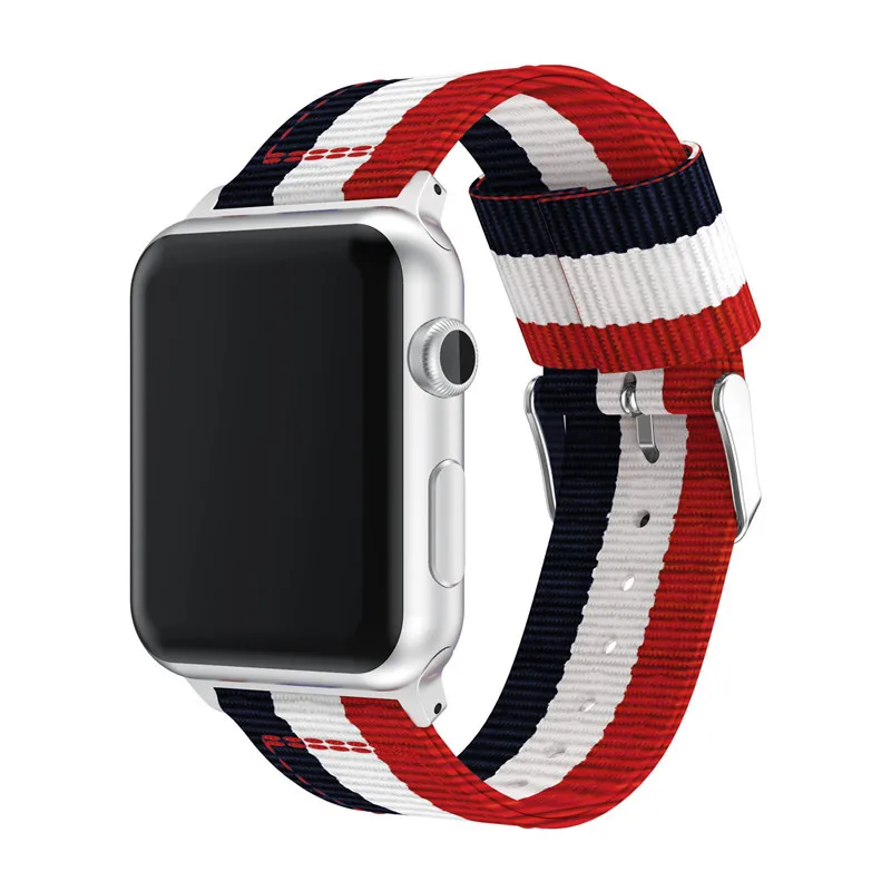 Suitable for Apple 234567 Generation Split Nylon Watch Strap Braided Nylon Strap 22mm