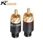 4 штнаборами по 2 пары Роскошные пайки RCA штекер Jack Разъем Динамик аудио ВыходВход Переходник штекер позолоченный разъем для наушников Джек
