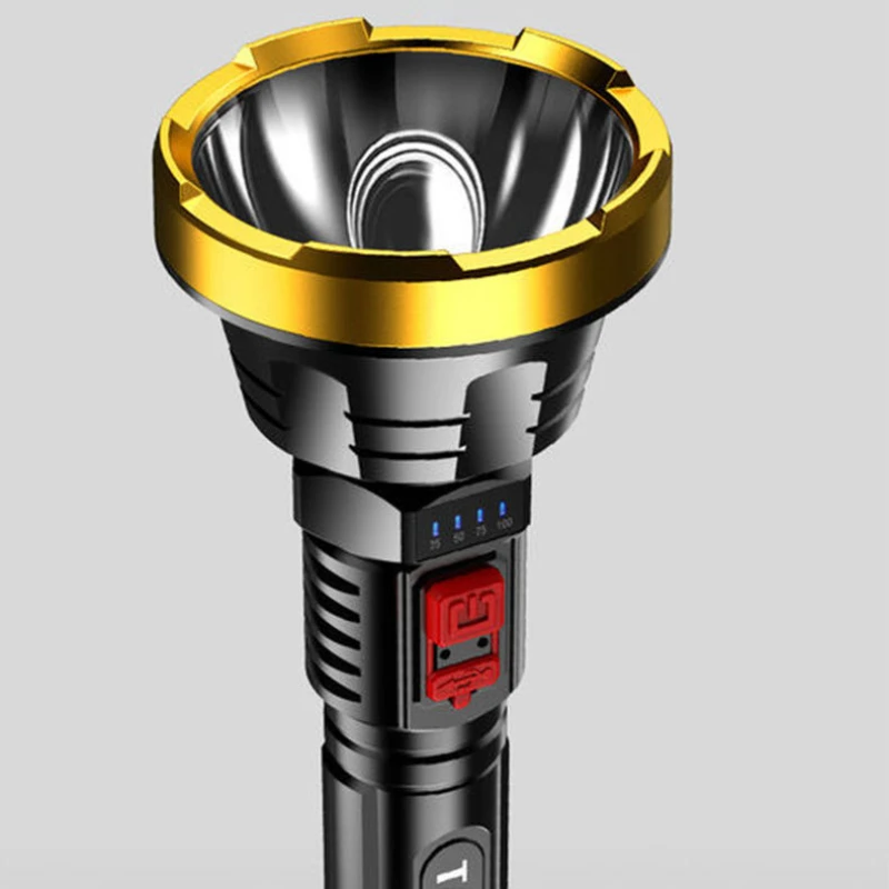 Супермощный светодиодный фонарик перезаряжаемый тактический ксеноновый