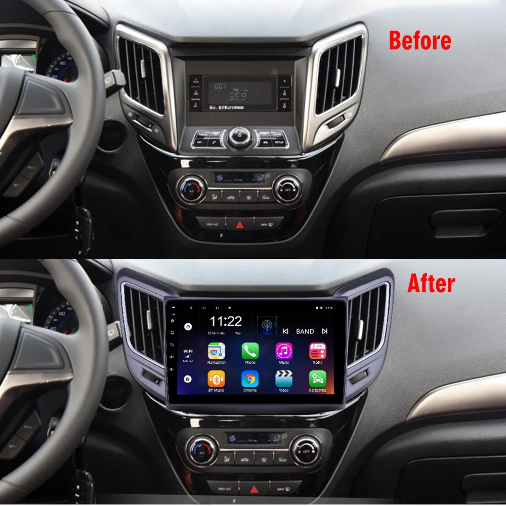 Автомобильный мультимедийный плеер 2 DIN 9 дюймов 4G Carplay Android для Changan CS15 2016-2020
