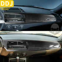 Dashboard AC CD Sticker Cover Co-pilot Panel Trim Car Accessories For BMW Z Z4 E85 E86 2003-2008 Roadster Carbon Fiber Interior